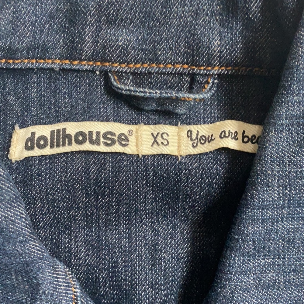 . Dollhouse crop denim jacket size xs - Picture 2 of 5